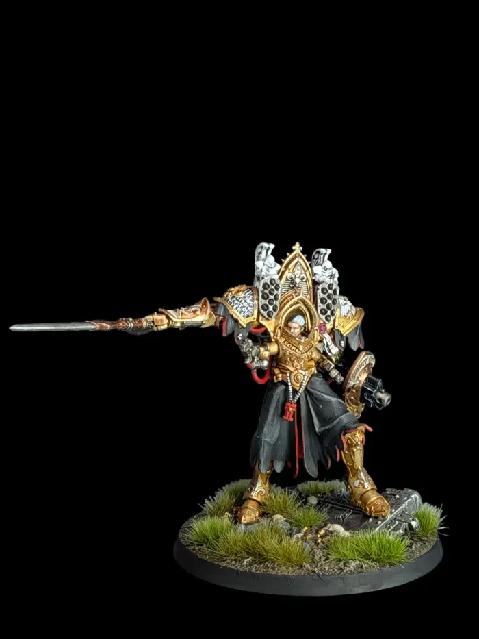 Morvenn Vahl, Abbesse Sanctorum de l'Adepta Sororitas, figurine Adepta Sororitas (Warhammer 40,000), peinte à Marseille par Pint of Paint