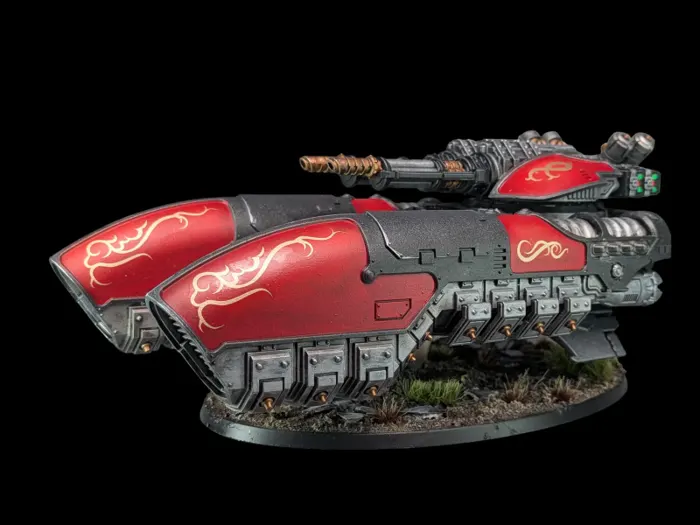 Caladius Annihilator Grav tank Shadowkeepers, figurine Adeptus Custodes (Warhammer 40,000), peinte à Marseille par Pint of Paint