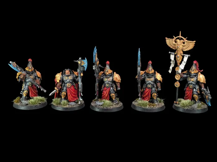 Custodian Wardens Shadowkeepers, figurine Adeptus Custodes (Warhammer 40,000), peinte à Marseille par Pint of Paint