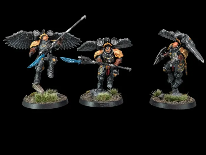 Venatari Sodality Shadowkeepers, figurine Adeptus Custodes (Warhammer 40,000), peinte à Marseille par Pint of Paint