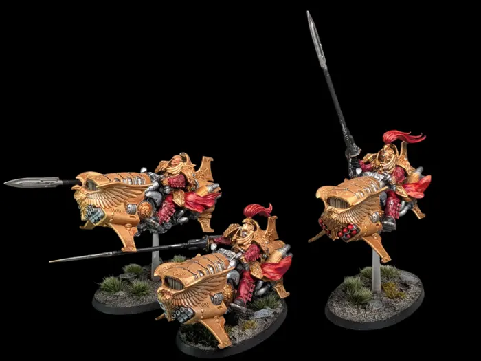 Vertus Praetors, figurine Adeptus Custodes (Warhammer 40,000), peinte à Marseille par Pint of Paint