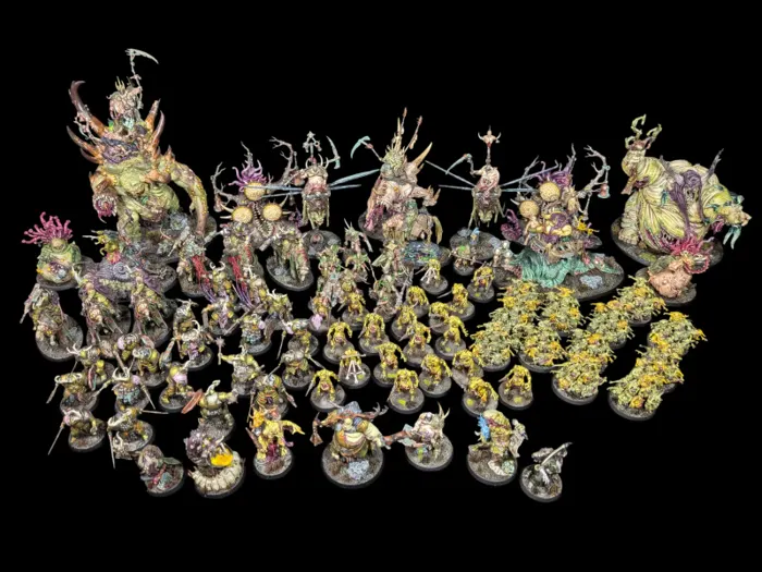 Armée Nurgle Tabletop+ 84 figurines, figurine Armées complètes (Projets d’envergure), peinte à Marseille par Pint of Paint