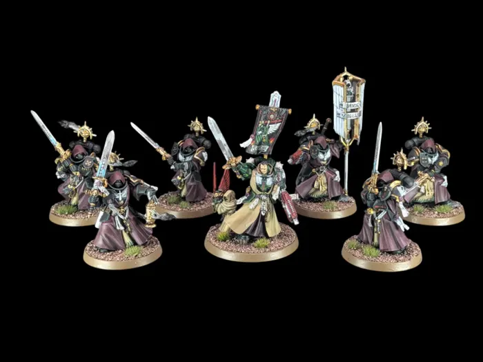 Azrael grand maitre des dark angel escouade compagon du cercle interieur, figurine Dark Angels (Warhammer 40,000), peinte à Marseille par Pint of Paint