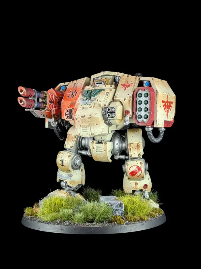Dreadnought ballistus, figurine Dark Angels (Warhammer 40,000), peinte à Marseille par Pint of Paint