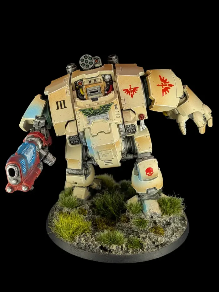Dreadnought redemptor Deathwing, figurine Dark Angels (Warhammer 40,000), peinte à Marseille par Pint of Paint
