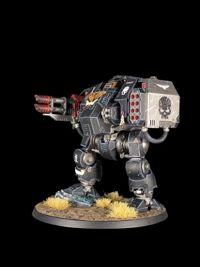 Dreadnought ballistus (2), figurine Deathwatch (Warhammer 40,000), peinte à Marseille par Pint of Paint