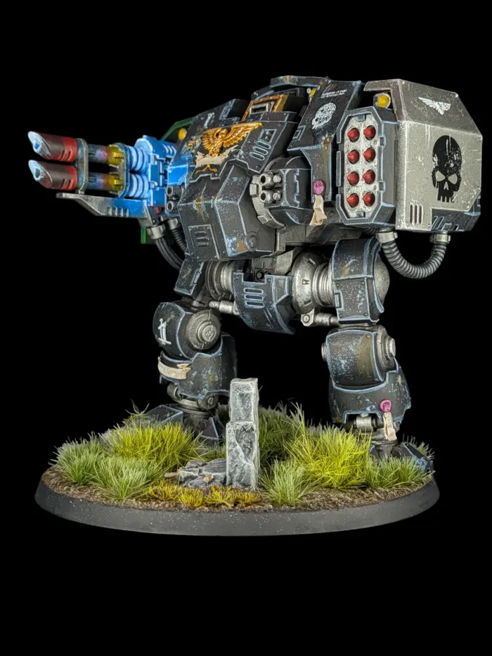 Dreadnought Ballistus, figurine Deathwatch (Warhammer 40,000), peinte à Marseille par Pint of Paint