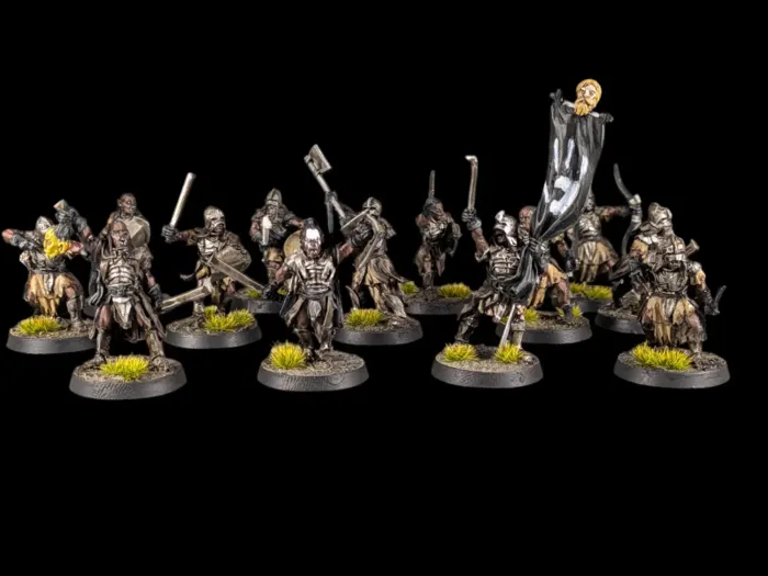 Lurtz Ugluk Uruk Hai scout, figurine Middle-Earth Strategy Battle Game (Le Seigneur des Anneaux), peinte à Marseille par Pint of Paint
