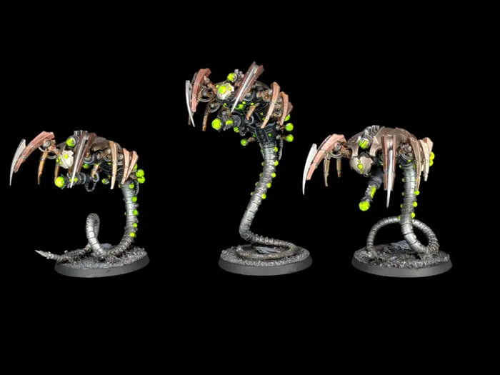 Canoptek wraith Warriors, figurine Nécrons (Warhammer 40,000), peinte à Marseille par Pint of Paint