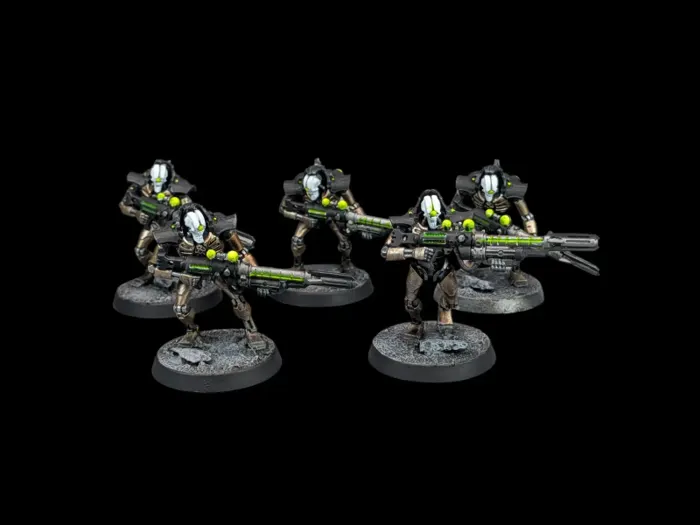 Deathmarks, figurine Nécrons (Warhammer 40,000), peinte à Marseille par Pint of Paint