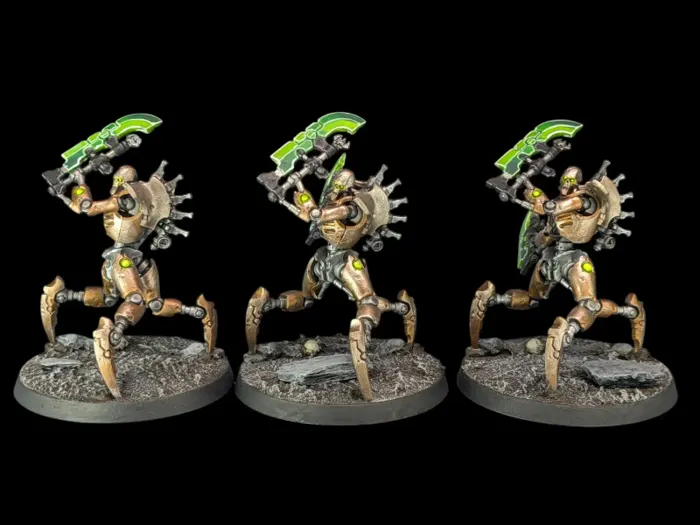Destroyers Skorpekh, figurine Nécrons (Warhammer 40,000), peinte à Marseille par Pint of Paint