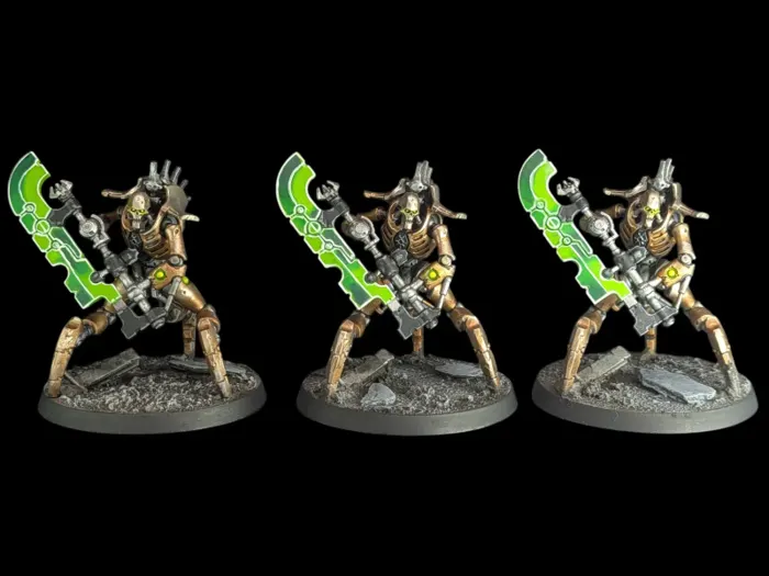 Destroyers Skorpekh faux hyperphase, figurine Nécrons (Warhammer 40,000), peinte à Marseille par Pint of Paint