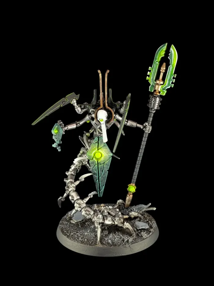 Geomancien ryptek, figurine Nécrons (Warhammer 40,000), peinte à Marseille par Pint of Paint
