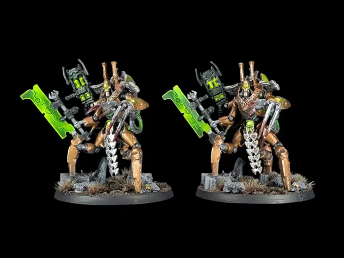 Seigneur Skorpekh, figurine Nécrons (Warhammer 40,000), peinte à Marseille par Pint of Paint