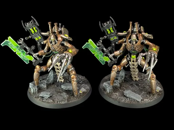 Skorpekh Lord, figurine Nécrons (Warhammer 40,000), peinte à Marseille par Pint of Paint