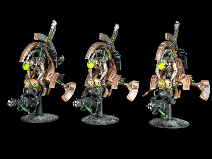 Tomb blade, figurine Nécrons (Warhammer 40,000), peinte à Marseille par Pint of Paint