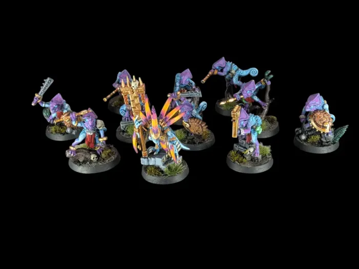 Chasseurs de Huanchi, figurine Seraphon (Age of Sigmar), peinte à Marseille par Pint of Paint