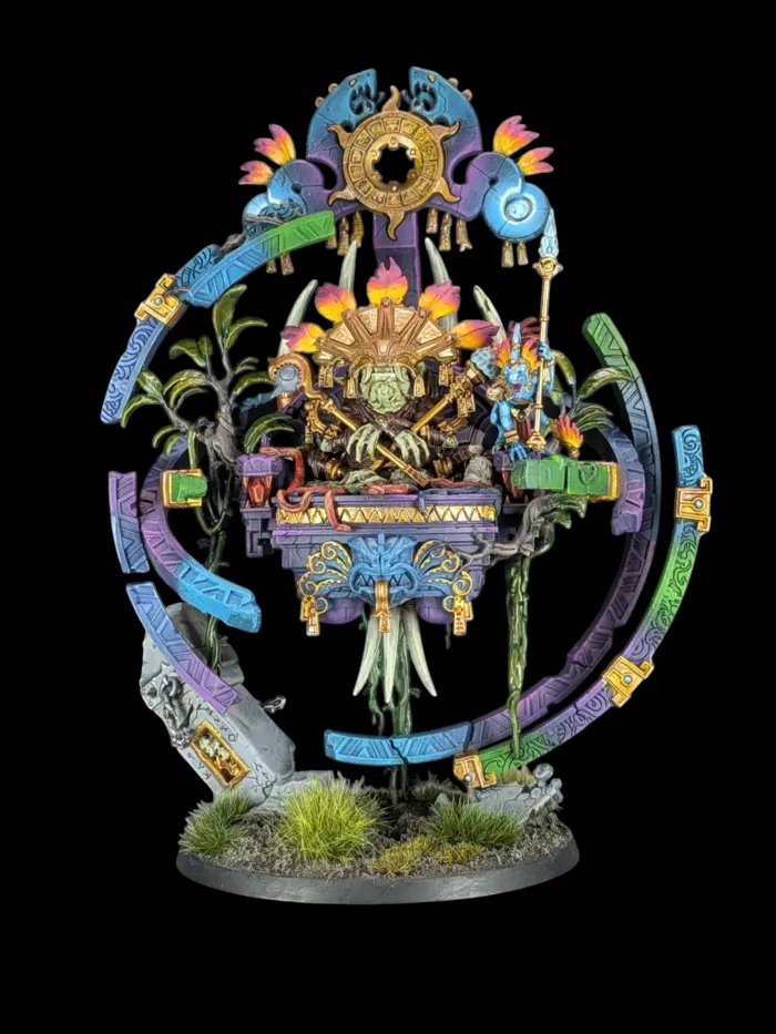 lord kroak, figurine Seraphon (Age of Sigmar), peinte à Marseille par Pint of Paint