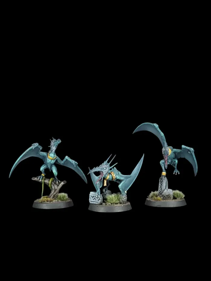 Terrapteres huanchi, figurine Seraphon (Age of Sigmar), peinte à Marseille par Pint of Paint