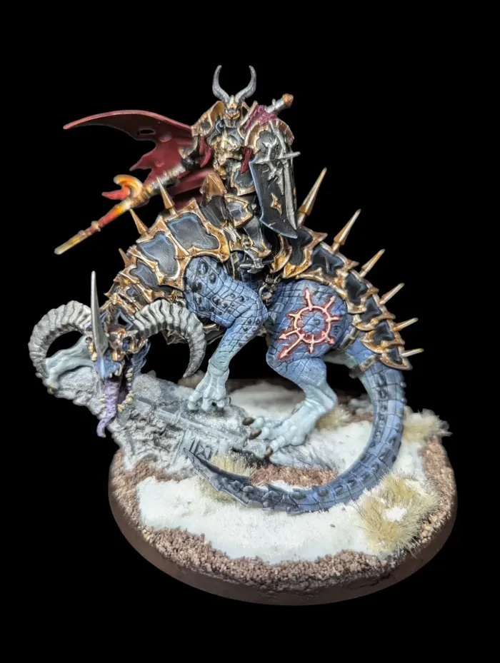 Abraxia Lance de l'elu eternel, figurine Slaves to Darkness (Age of Sigmar), peinte à Marseille par Pint of Paint