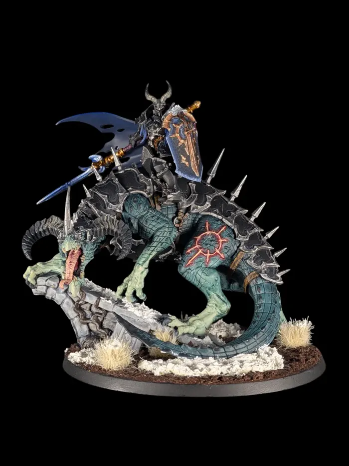 Abraxia Lance de l'elu eternel, figurine Slaves to Darkness (Age of Sigmar), peinte à Marseille par Pint of Paint