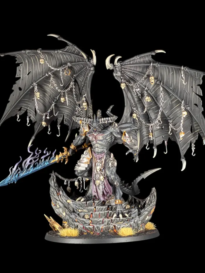Be'lakor le Maître des Ténèbres, figurine Slaves to Darkness (Age of Sigmar), peinte à Marseille par Pint of Paint