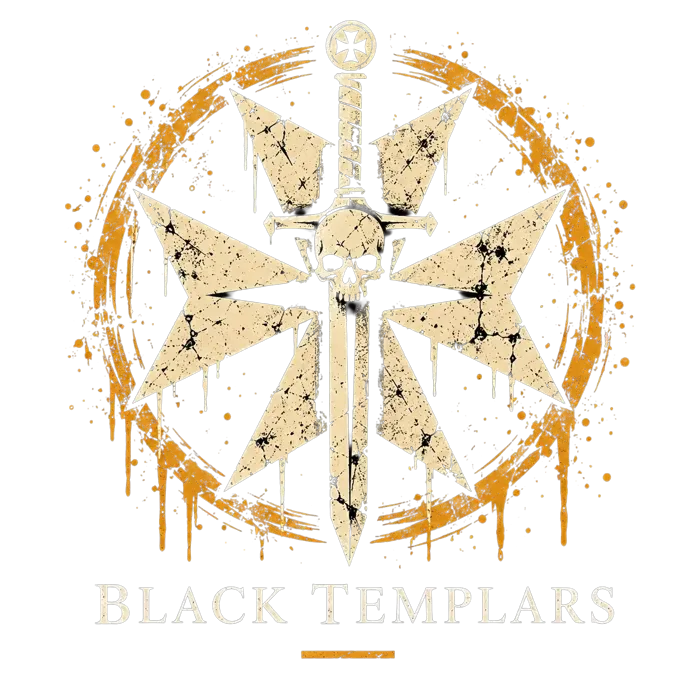 Symbole Black Templars, figurines peintes par Pint of Paint à Marseille