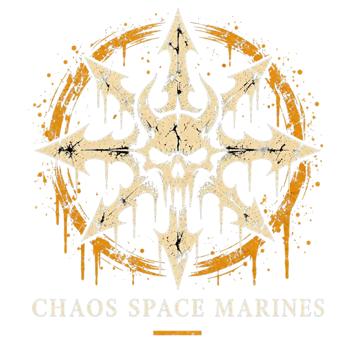 Symbole Space Marines du Chaos, figurines peintes par Pint of Paint à Marseille