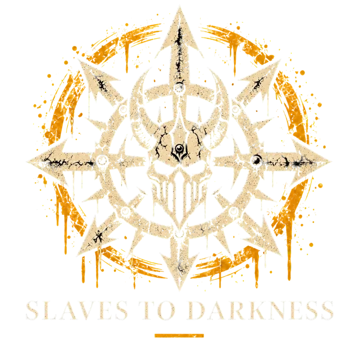 Symbole Slaves to Darkness, figurines peintes par Pint of Paint à Marseille